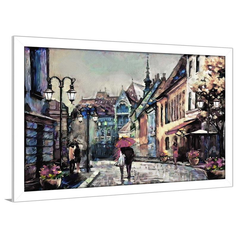 «Spring Romance», reproduction encadrée, H 21,5 po x l 27,5 po x P 0,75 po, Cadre blanc