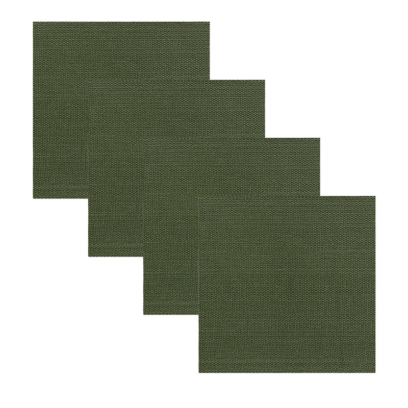  Evergreen Casual Classics Napkin Set of 4, Green