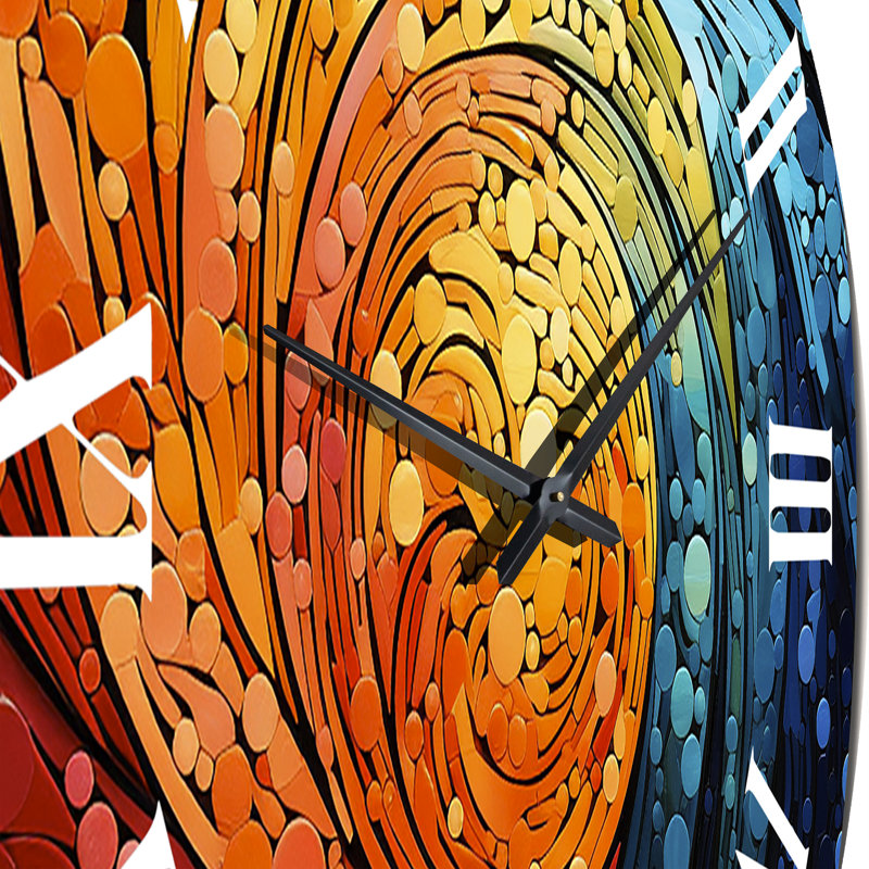 Courtni - Horloge murale abstraite, Petit