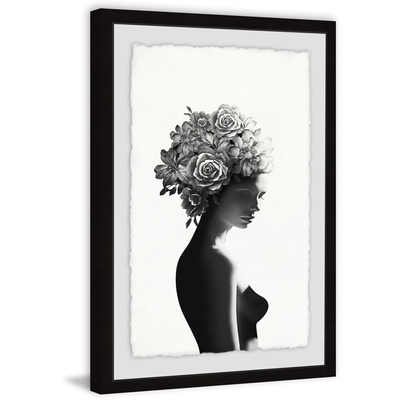 Eric «Flower Turban», reproduction d'impression encadrée, H 30 po x l 20 po x P 1,5 po