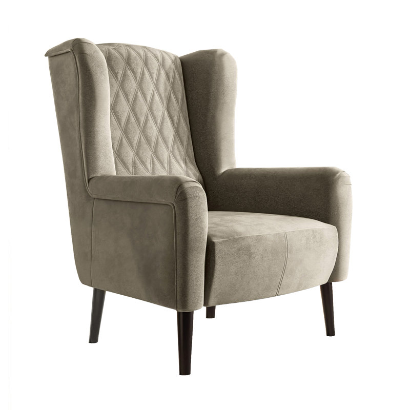 Smelser Upholstered Armchair, Beige