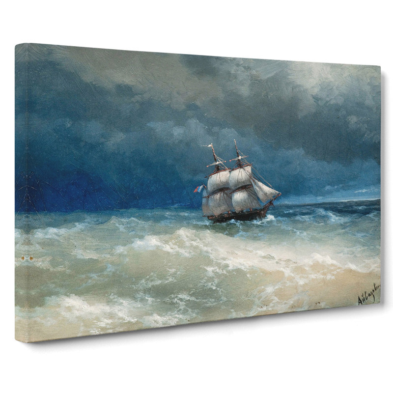 Sailing Ship by Ivan Aivazovsky - Wrapped Canvas, 35cm H x 50cm W x 3cm D