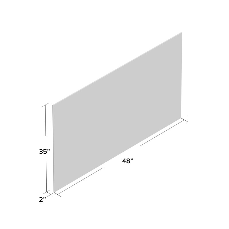 Wall Mirror, 35" H x 48" W