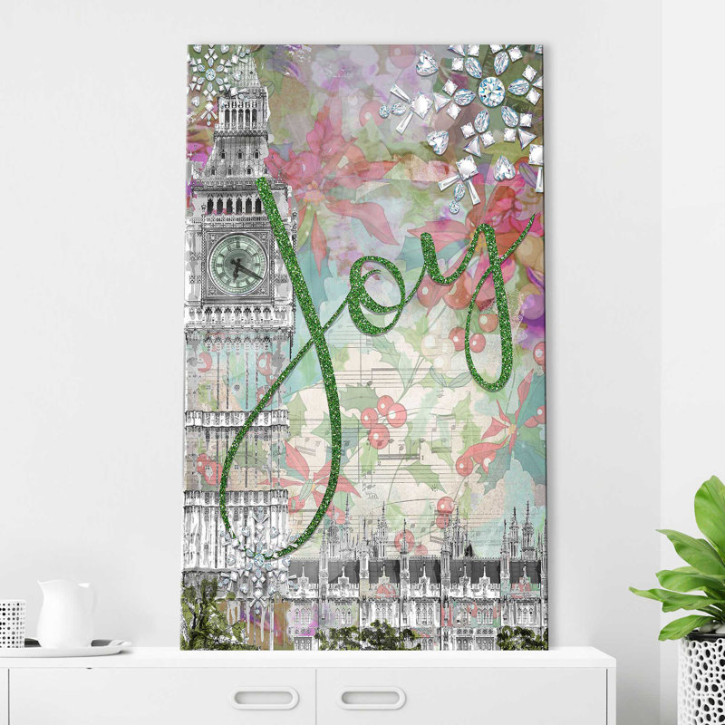 Joy (vertical) par Jodi - impression, H 40 po x l 24 po x P 1,5 po, Toile tendue
