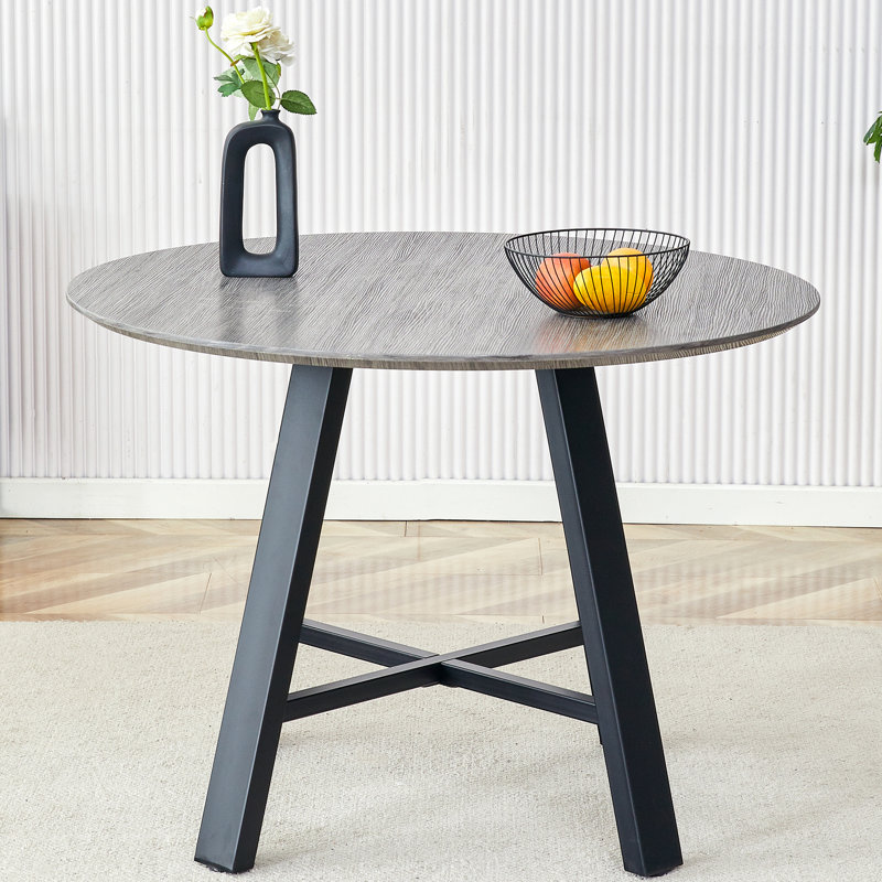 Table de salle à manger en bois, Gris