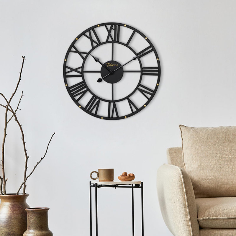 Horloge murale Retro Retro, Noir