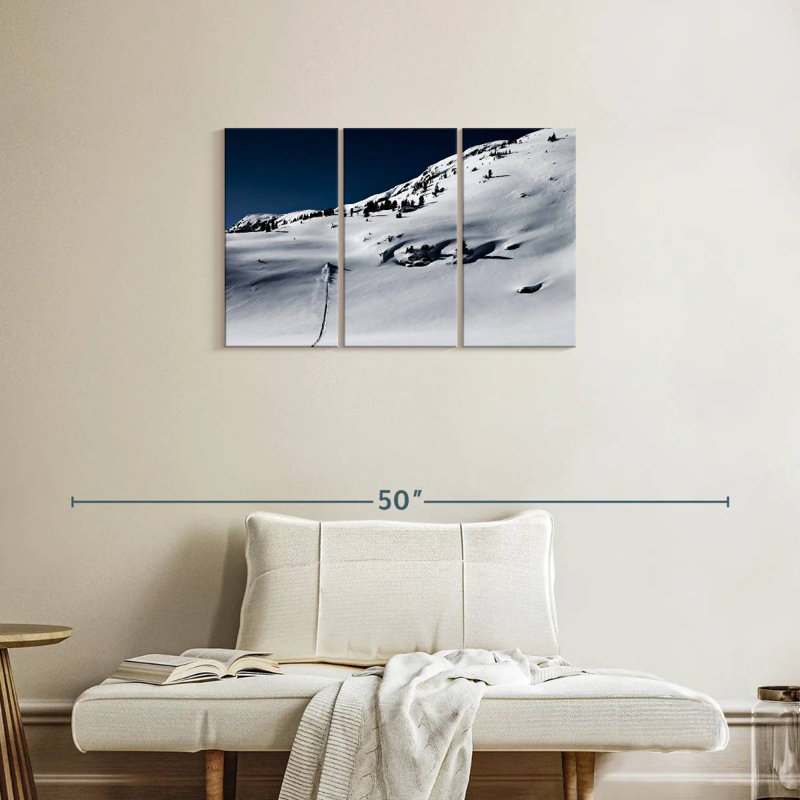 Uphill Snowmobiling, 20" H x 33" W