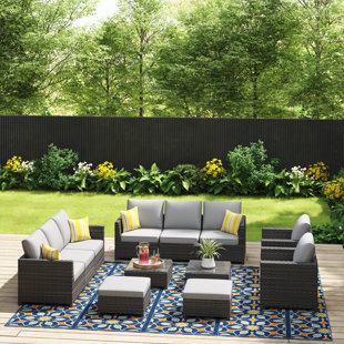 Osorio 8 - Person Patio Conversation Sets with Cushions