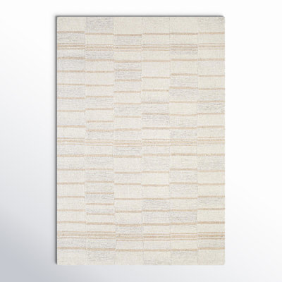 Demie Hand Tufted Wool Abstract Area Rug