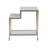 Signature Designs Sashay Gold Rectangular End Table