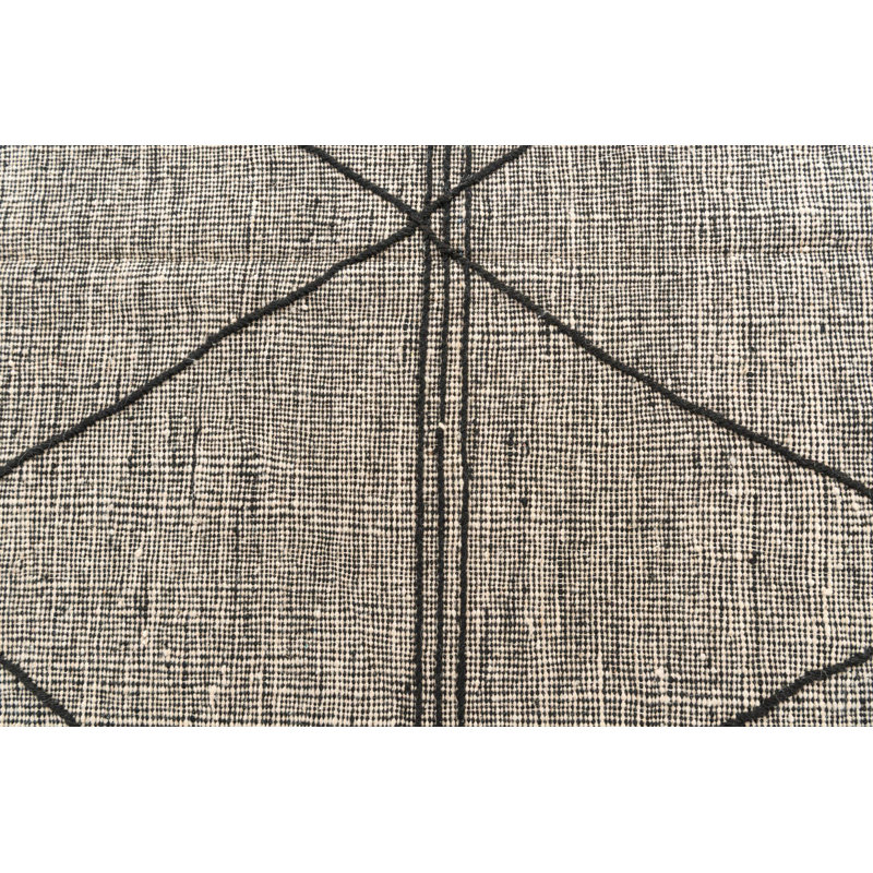 Tapis noir et blanc Nathaniel
