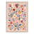 Aarna Aura Floral Machine Washable Pink Indoor Area Rug with Non-Slip Backing-1809272922