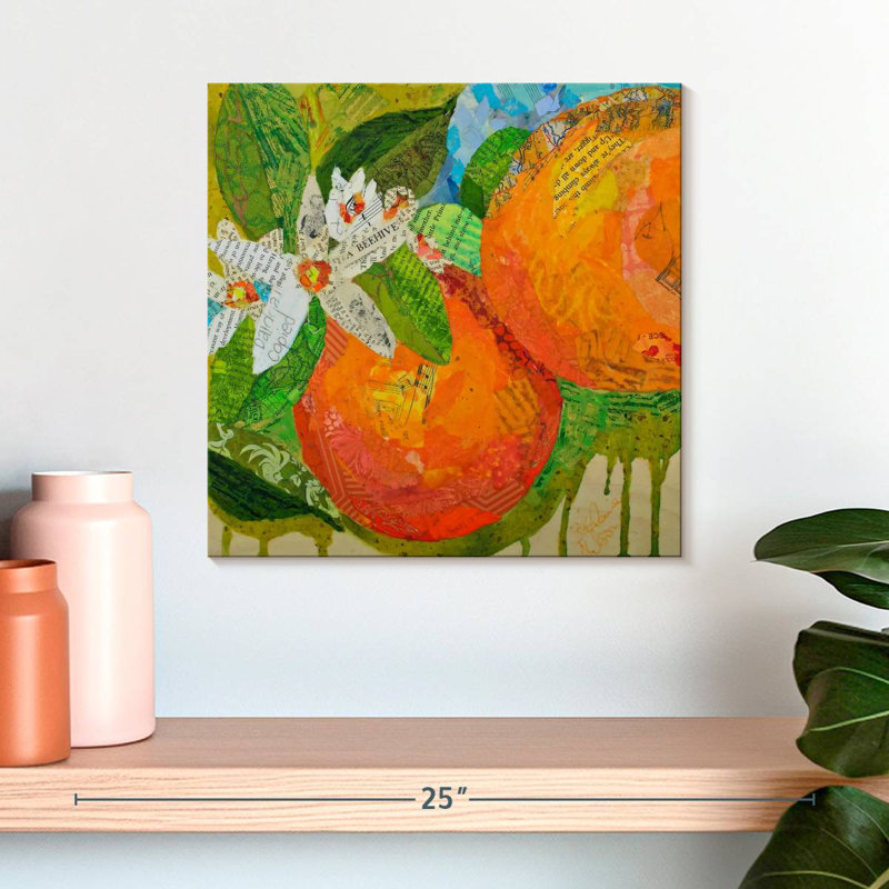 Yarlin, Floride, oranges, H 16 po x l 16 po