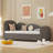 Twin Size Velvet Upholstered Daybed with Trundle