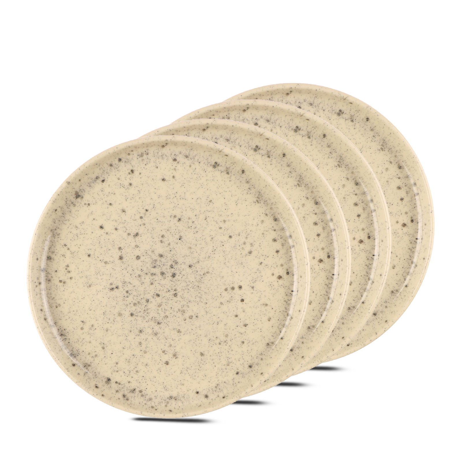 Ariel Commercial Dishwasher Safe 11'' Stoneware Dinner Plate , Set of 4, Beige