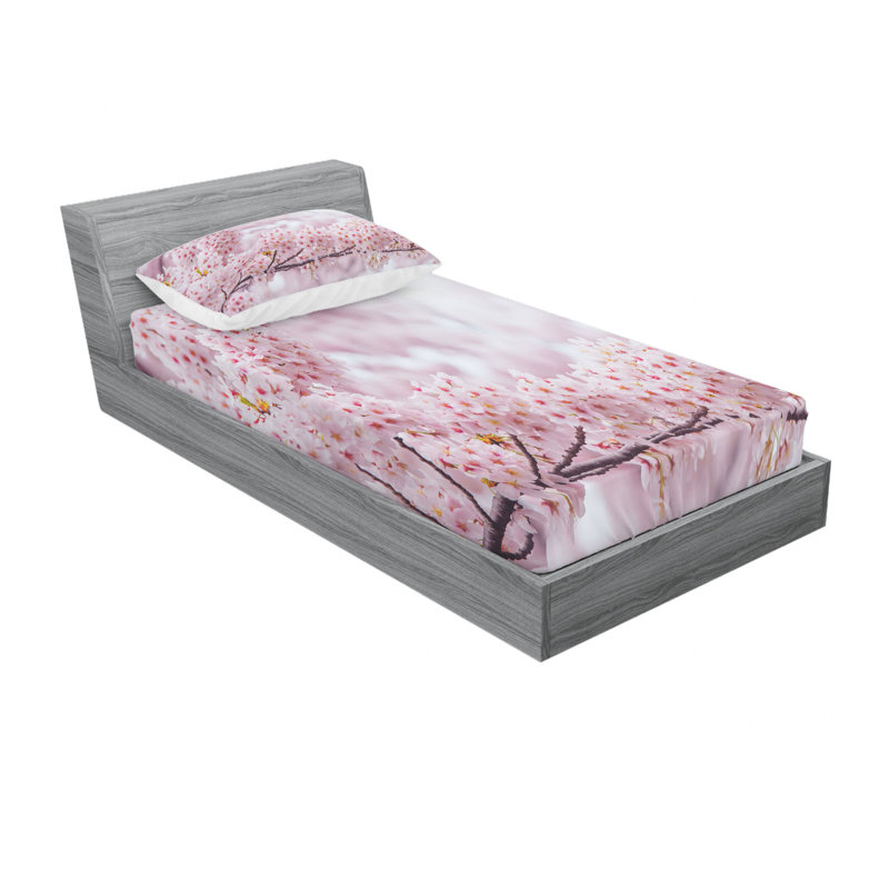Ensemble de draps à rayures verticales, Ensemble de draps pour lit simple TG avec drap-hou
