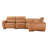 Astro 4-piece Genuine Leather Power Reclining Sectional
