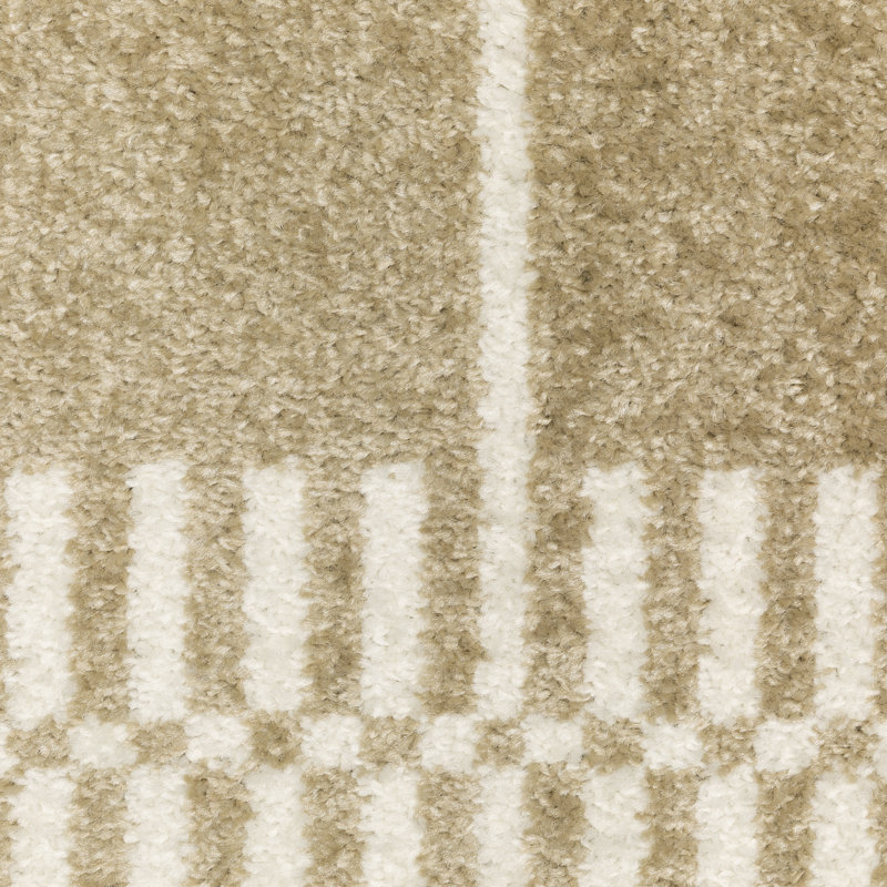 Tapis beige / ivoire Quince, Tapis de couloir de 2 pi x 7 pi