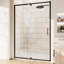 Porte de douche pivotante à demi-cadre avec verre trempé transparent de 44 po à l 48 po x H 71 po-115701349