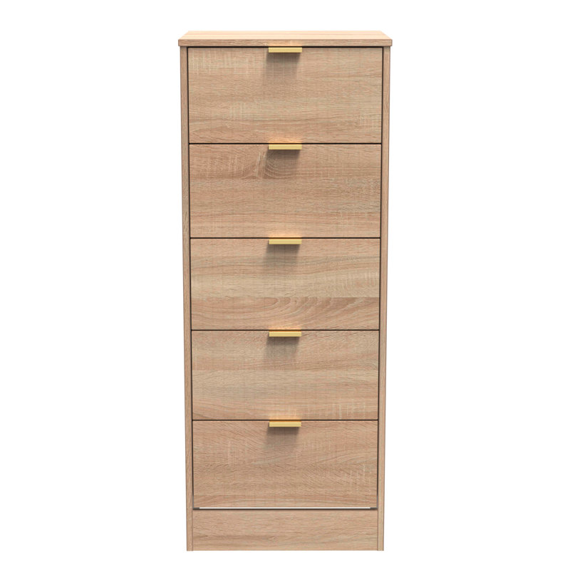 Barriner Bedside Table, Bardolino Oak