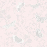 Butterflies in Bloom 33' L x 20.5" W  Wallpaper Roll