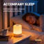 Lampe de table à DEL tactile et rechargeable RVB RVB, lumière d'ambiance à changement de couleur 8, lampe d'appoint de charge USB portable pour chambre à coucher confortable, salle de jeux et décoration moderne