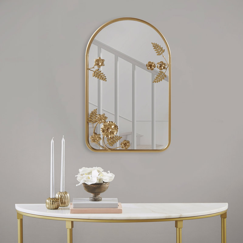 Miroir mural arqué