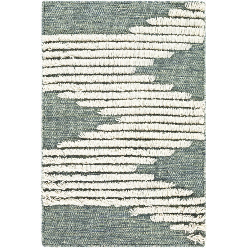 Williamsburg Wool Abstract Indoor Rug, Rectangle 5' x 7'6"