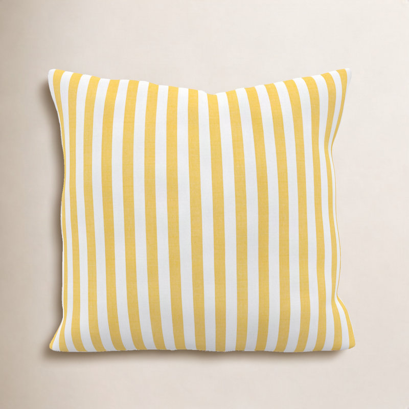 Coussin décoratif intérieur / extérieur Gabi Sunbrella®, Tournesol à la voile, 18 x 18 x 3
