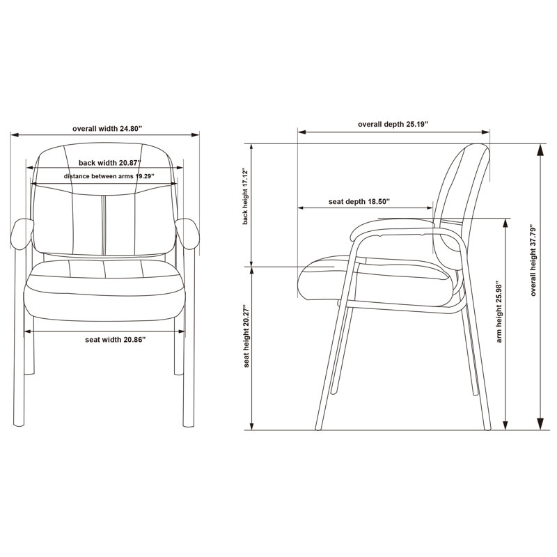 Fauteuil de direction en cuir Chadwick