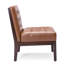 Fauteuil d'appoint brun, revêtement en tissu d'ameublement, 22,91 po Profondeur, 29,59 de largeur, 33,47 de hauteur, 28,23 lb, P 34 po x l 24,25 po H 14 po, assise profonde, large, haute, 32,96 lb