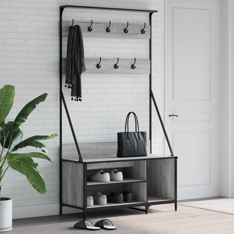 Elsmoriet 100cm Clothing Rack, Gray Sonoma
