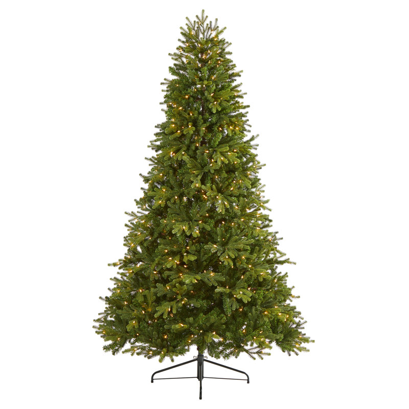 Lighted Artificial Christmas Tree, 7'6" H