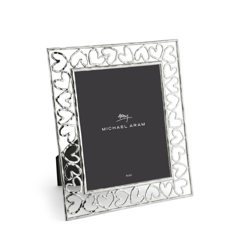 Heart Frame, 8" x 10", Silver