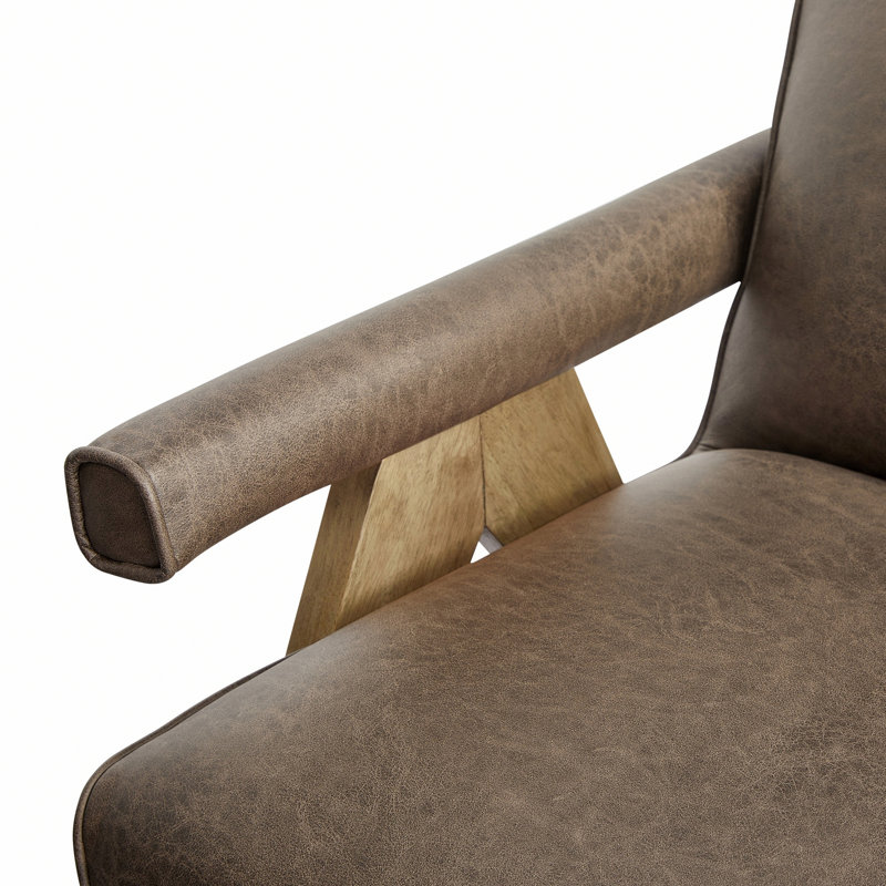 Chaise avec accoudoirs moderne pour l'espace intérieur, Espresso