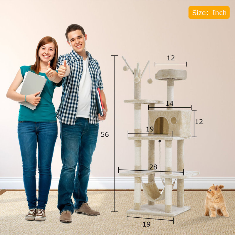 Arbre à chat 56 "Fulcher, Beige