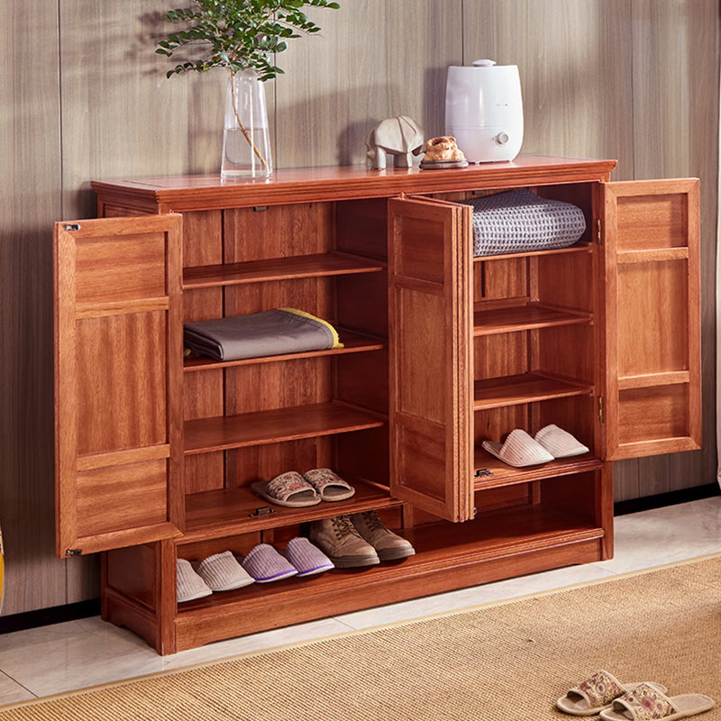 Armoire de rangement à chaussures en bois massif 30 paires