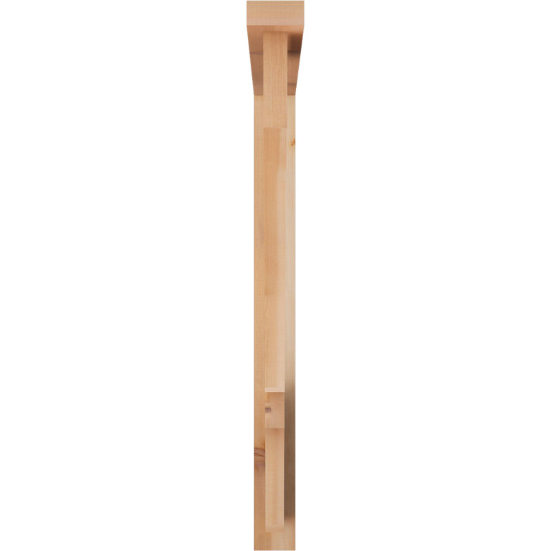 Support de bloc Balboa avec entretoise décalée, 40 x 40, Cèdre rouge occidental de l 3 1/2 po (lisse)