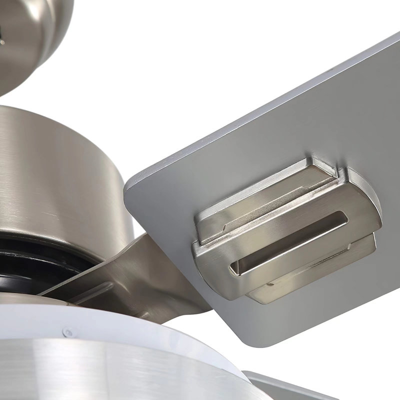 52'' Ceiling Fan with LED Lights, Silver