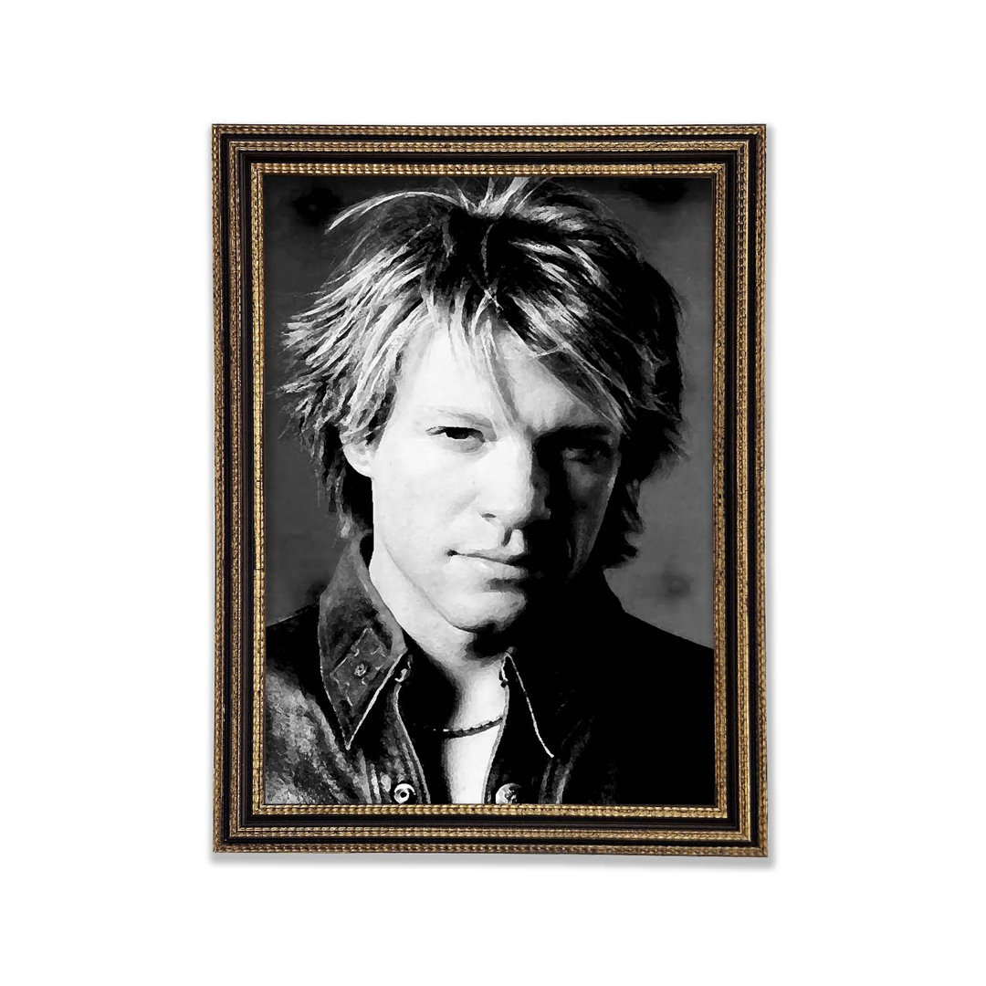 Jon Bon Jovi Gerahmter Druck