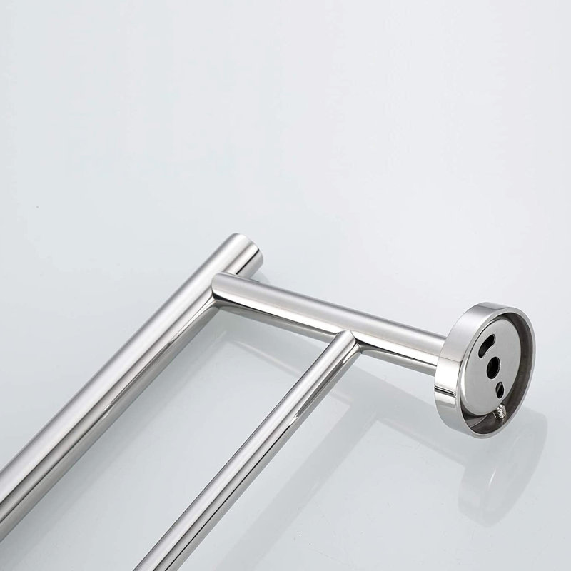 Porte-serviettes de salle de bain 5 pièces en aluminium - fixation murale moderne, pour salle de bain, chambre à coucher, buanderie, cuisine