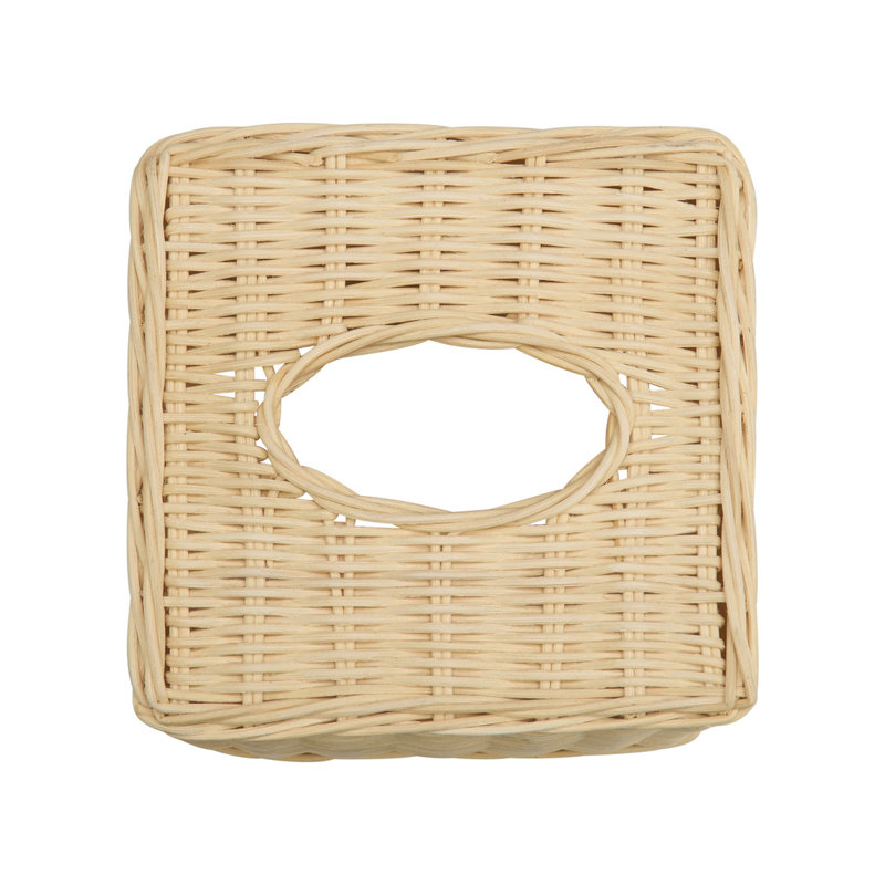 Rattan Tissue Box Cover
