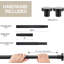Heavy Duty Adjustable Spring Tension Shower Curtain Rod - No Drilling Stainless Steel Shower Rod With Non-Slip Rubber Pads, 18-64 Inch-113778069