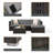 Aidie Wicker 4 - Person Patio Conversation Set with Cushions-1494258630
