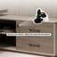 110.24"L-shape Executive Desk,2-drawer With a Lockable drawer-1793649696