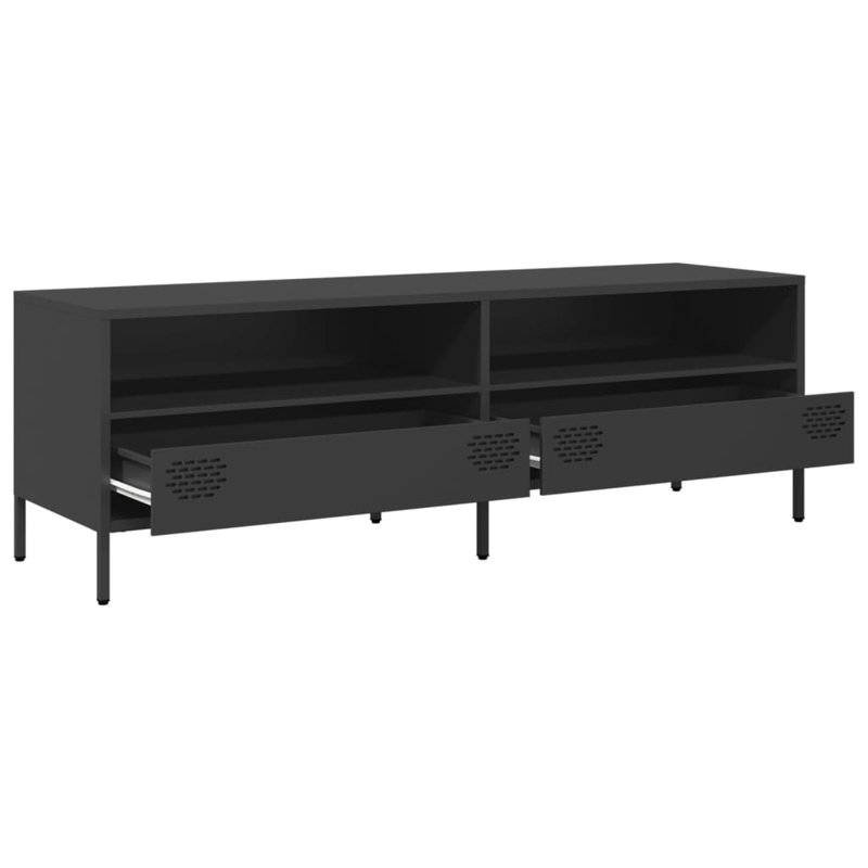 Yes_No_Yes_No_N/A Unfinished TV Stand, 135cm, Black