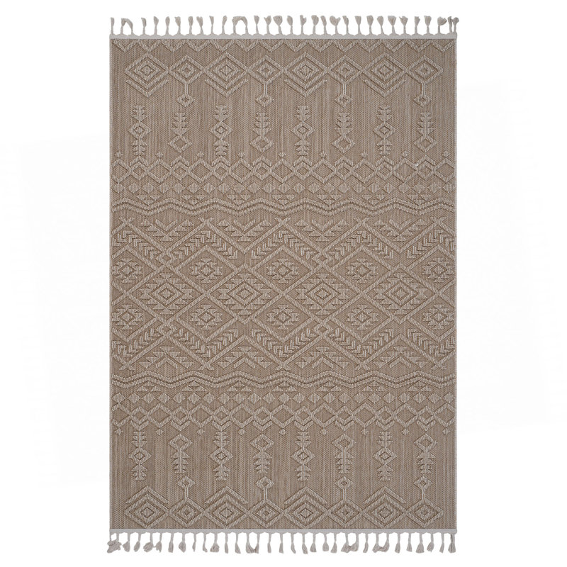 Collection Natural /Traditional Indoor/Outdoor Area Rug, Rectangle 7'9" x 10'