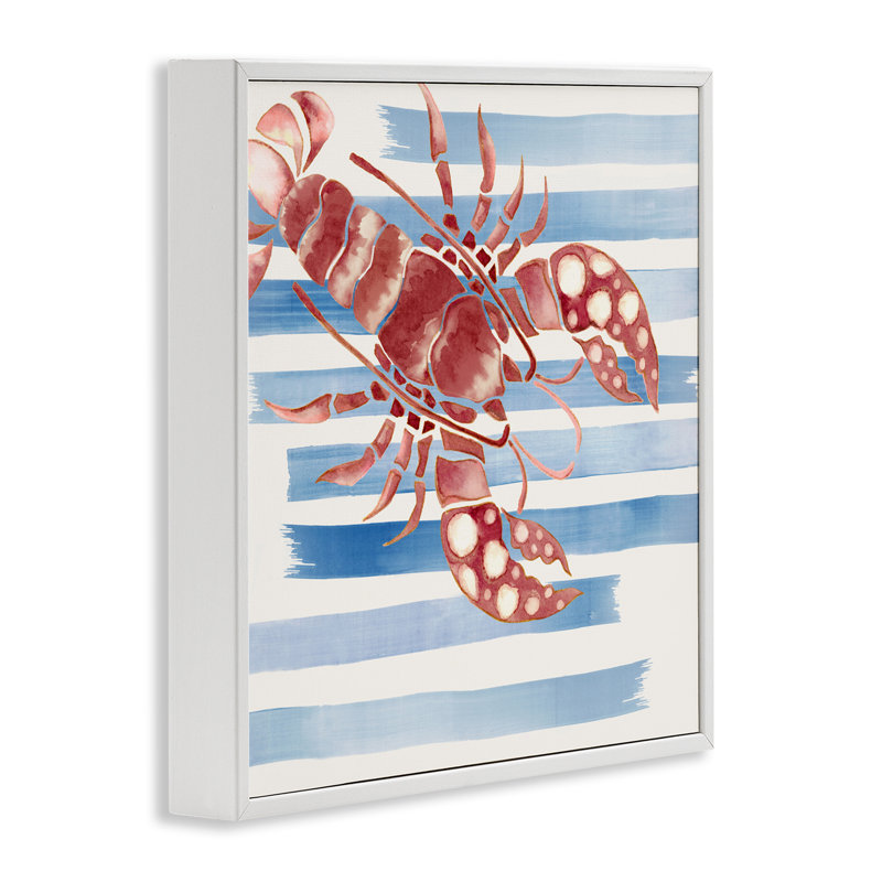 Giclée encadrée de griffes rayées et pointillées, design par Eli Jones, H 12 po x l 12 po