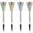 Mosaic Multicolor Solar Powered Integrated LED Metal Pathway Light Pack