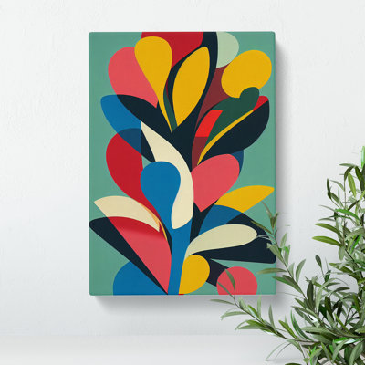 Art Flowers Abstract No.4 - Wrapped Canvas Print
